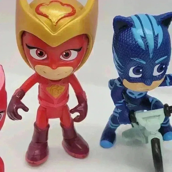 Lot of Six PJ Masks Figures Toys Cat Boys Just Play - Picture 6 of 12